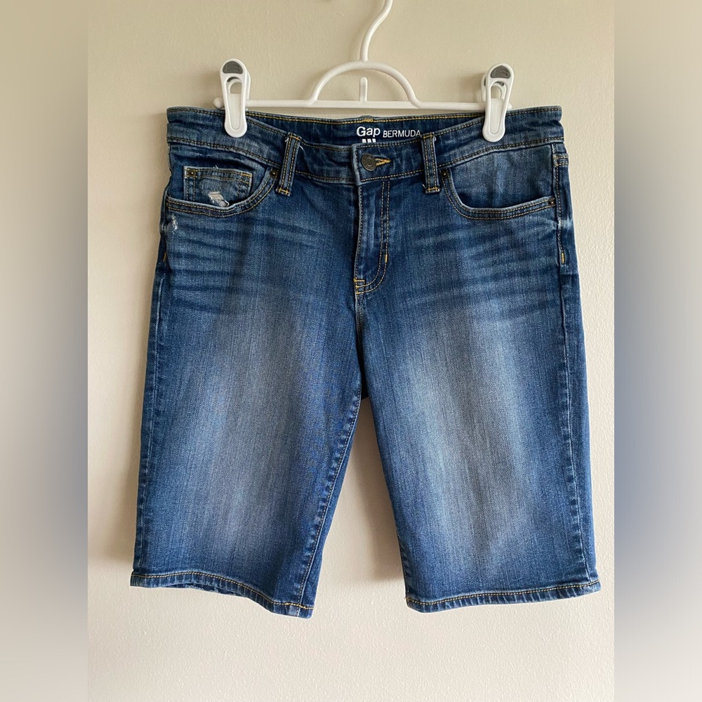 GAP Bermuda Shorts Indigo Blue Denim Women’s Small